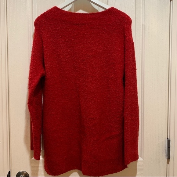 ANTHROPOLOGIE Clayton Sweater Top Red NWT XS New - Picture 7 of 7